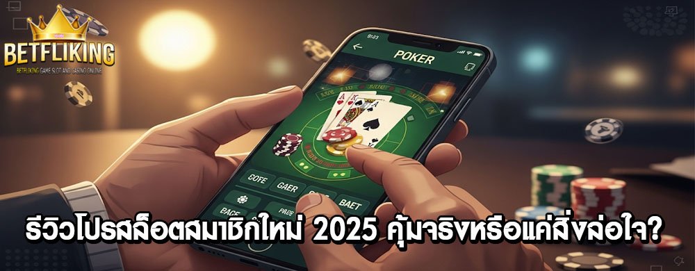 รีวิวโปรสล็อตสมาชิกใหม่ 2025 คุ้มจริงหรือแค่สิ่งล่อใจ?